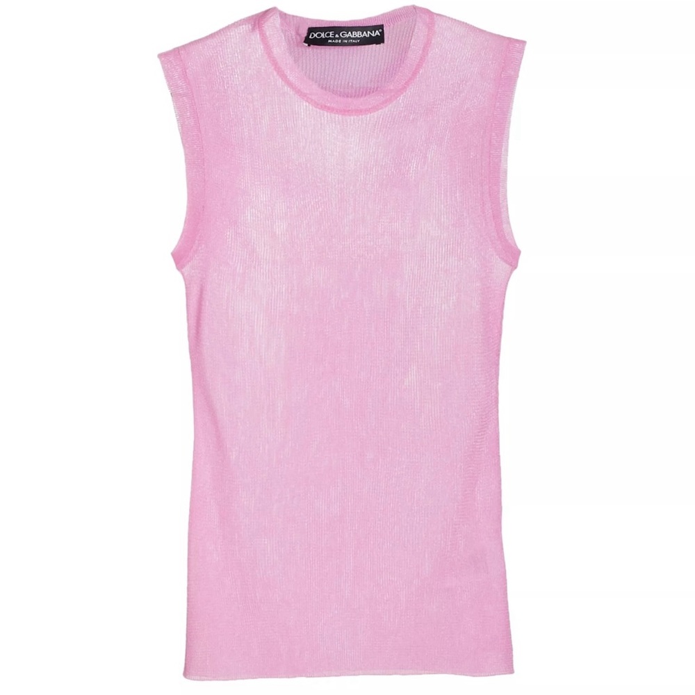 💜Pink Dolce and Gabbana Crewneck Tank